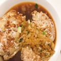 クックOPZ7VB☆'s cooksnap of when they made 豆腐ハンバーグ・あめ色玉ねぎの和風ソース.