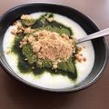 ☆さとうきび☆'s cooksnap of when they made ヨーグルト 青汁ときな粉がけ.