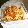 ☆こまっと☆'s cooksnap of when they made 大根の皮、人参、竹輪の金平！.