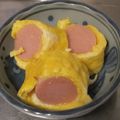yukoreo's cooksnap of when they made お弁当に☆魚肉ソーセージ卵巻き.