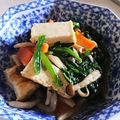 RYOCO∞'s cooksnap of when they made 厚揚げ＋ほうれん草としめじの煮浸し.