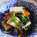 RYOCO∞'s cooksnap of when they made 厚揚げ＋ほうれん草としめじの煮浸し.