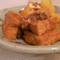 thivi's cooksnap of when they made 厚揚げとジャガイモの味噌炒め.