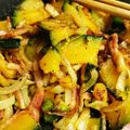 ハッピーわんダフル♪'s cooksnap of when they made かぼちゃとベーコンのシンプル炒め♪.