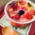 陸ケミ's cooksnap of when they made 苺ちゃんパンプディング♫♬.