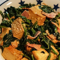 rukiruna's cooksnap of when they made 厚揚げとほうれん草のオイマヨ炒め.