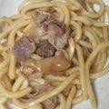 CoffeeCoco's cooksnap of when they made ちょい辛焼きうどん（豚×アスパラ）.