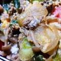 もものkitchen's cooksnap of when they made きのこと豚肉の卵とじ丼ぶり(他人丼）.