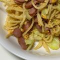 里部あみ's cooksnap of when they made キャベツと炒り卵のマヨマスタードパスタ.