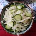 家系大好き's cooksnap of when they made さっぱり♪きゅうりと玉ねぎだけサラダ☆.