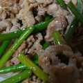 ☆かずのん's cooksnap of when they made にんにくの芽と豚肉のオイスターソース炒め.