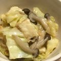 豆乳pudding's cooksnap of when they made 厚揚げと春キャベツの味噌バター炒め.