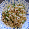 ジョングレ's cooksnap of when they made ごぼうと和風シーチキンの焼き飯.