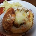 クックLJ2W4Q☆'s cooksnap of when they made カレーをリメイク♡カレーグラタンパン.