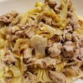 nosuya's cooksnap of when they made 豚バラと春キャベツのポン酢和風パスタ.