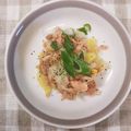 4児男子母さんの台所's cooksnap of when they made *ツナタクオリーブおろし和え*.
