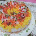 ああちん's cooksnap of when they made ひなまつり海鮮リングちらし寿司ケーキ☆.