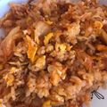 Eire's cooksnap of when they made キムチチャーハン♡チーズ焼き.