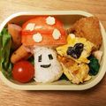pipit3's cooksnap of when they made ★可愛ぃ簡単♪きのこさん♪キャラ弁に～★.