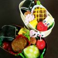 双子のmama's cooksnap of when they made 卒園に！【ランドセルおにぎり】キャラ弁.