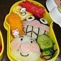 ひろちゃん☆ママ's cooksnap of when they made アンパンマン♡バイキンマン仲良しキャラ弁.
