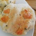 しみぴ's cooksnap of when they made 薄力粉だけ★炊飯器DE黒ごまチーズパン.
