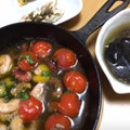トラママ's cooksnap of when they made タコとトマトとキノコのアヒージョ.