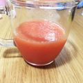 ♡くりーむ♡'s cooksnap of when they made すいかジュース.