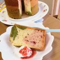 minomie's cooksnap of when they made 抹茶とココアのマーブルシフォンケーキ.