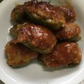 ゆかちゃん1221's cooksnap of when they made 簡単☆焼肉のたれで肉詰めピーマン♪.