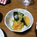 ramieru's cooksnap of when they made 簡単☆カボチャの揚げ玉煮.