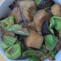 manmarumar's cooksnap of when they made 茄子とピーマンの鴫焼き（しぎやき）.
