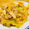 ｎａｏｋｏｒｉｎ's cooksnap of when they made ランチにキャベツとベーコンの和風パスタ☻.