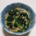 もぐ・ω・くま's cooksnap of when they made ほうれん草ともやしの海苔ずあえ.