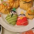 めぇー☆'s cooksnap of when they made キャラ弁♡ひなまつりお雛様とお内裏様.