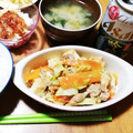 りさらるき's cooksnap of when they made ☆きゃべつと豚肉と厚揚げのオイマヨ炒め☆.