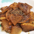 いさみょば's cooksnap of when they made 超簡単！大根ステーキ風 甘辛ニンニク炒め.
