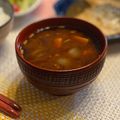 ちゃぴ♥'s cooksnap of when they made 人参とえのき★味噌汁.