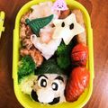 キョウリュウ母ちゃん's cooksnap of when they made キャラ弁♪ルイージ♪@スーパーマリオ☆.