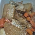 おケロ☆'s cooksnap of when they made 大根人参豚ひれブロック炒め煮.