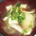 ムーミン☆ママ's cooksnap of when they made 玉葱、椎茸、ワカメ、豆腐の具沢山味噌汁.