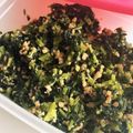 YUKIKI☆'s cooksnap of when they made 蕪の葉とひき肉のおにぎりか混ぜ込み具材.