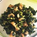 YUKIKI☆'s cooksnap of when they made カブの葉とクルミの醤油炒め♪.