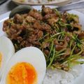 ぱんだねーさん's cooksnap of when they made 豚肉と豆苗のルーロー飯風.