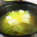 なおきんとん's cooksnap of when they made かぼちゃとレタスのみそ汁.