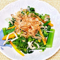 にきけん's cooksnap of when they made 菜の花とえのきと人参.