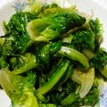 ti☆a's cooksnap of when they made サラダ菜のアーリオ・オーリオ.