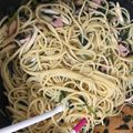みりちゃん♪'s cooksnap of when they made [時短]ほうれん草・ベーコン醤油パスタ.