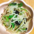ニナw's cooksnap of when they made 簡単おつまみ☆韓国のりまみれもやしサラダ.