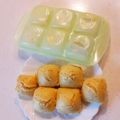 ありんこ☆★'s cooksnap of when they made 離乳食 蒸しパン 製氷皿利用.